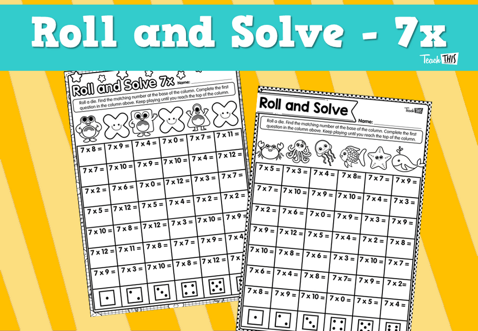 Roll and Solve - 7x