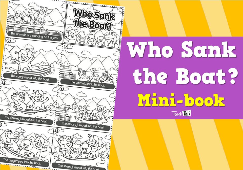 Who Sank the Boat? - Mini-book