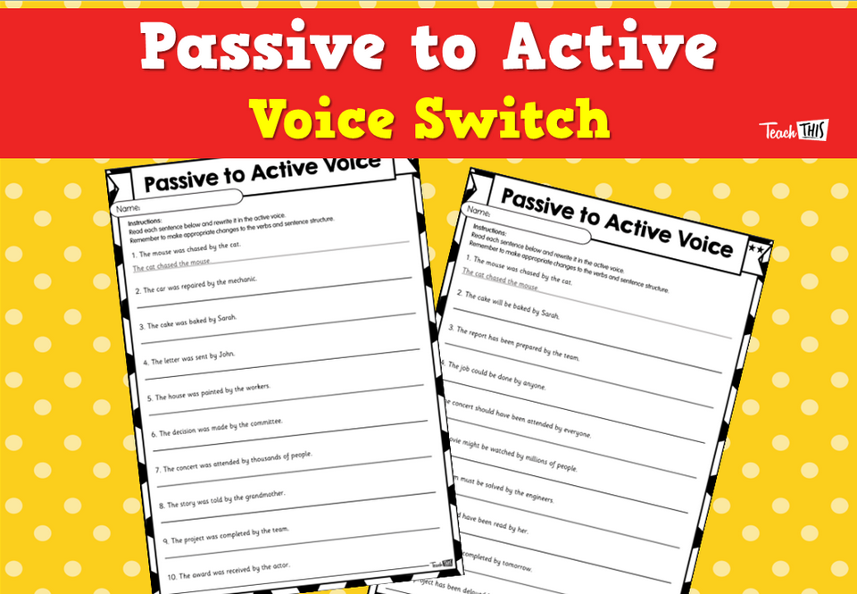 Passive to Active Voice Switch