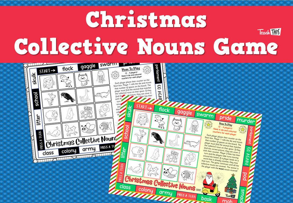 Christmas Collective Nouns - Game