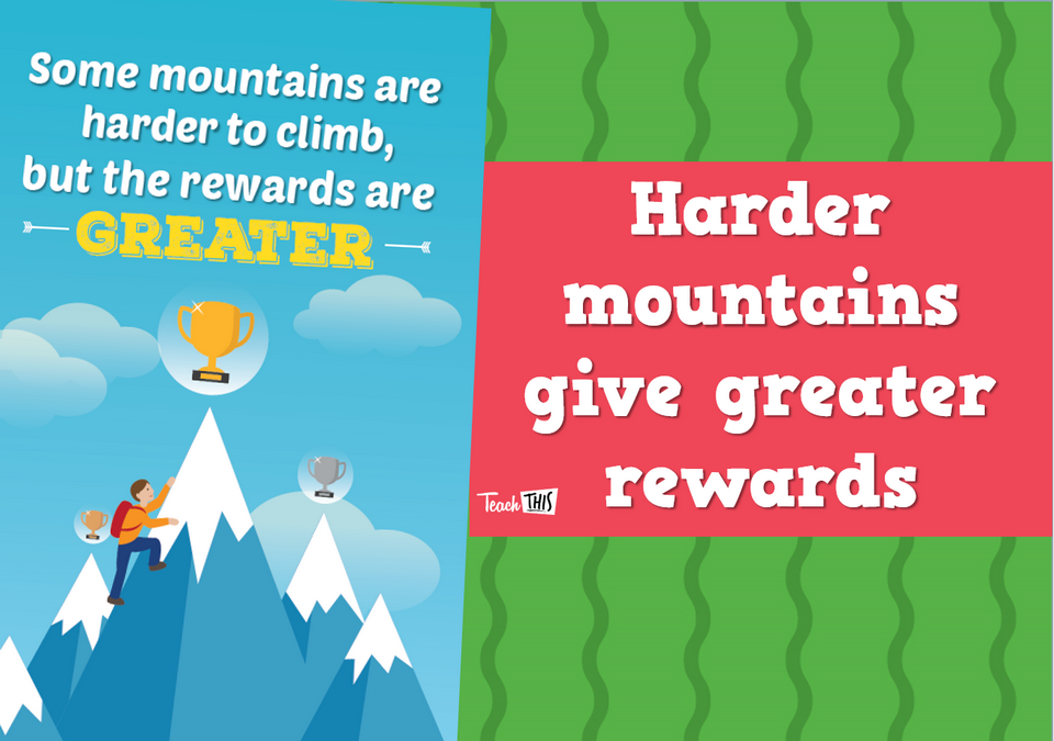 Harder Mountains Give Greater Rewards