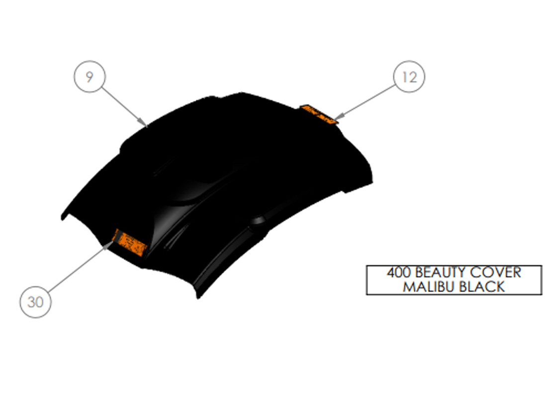 400 BEAUTY COVER MALIBU BLACK