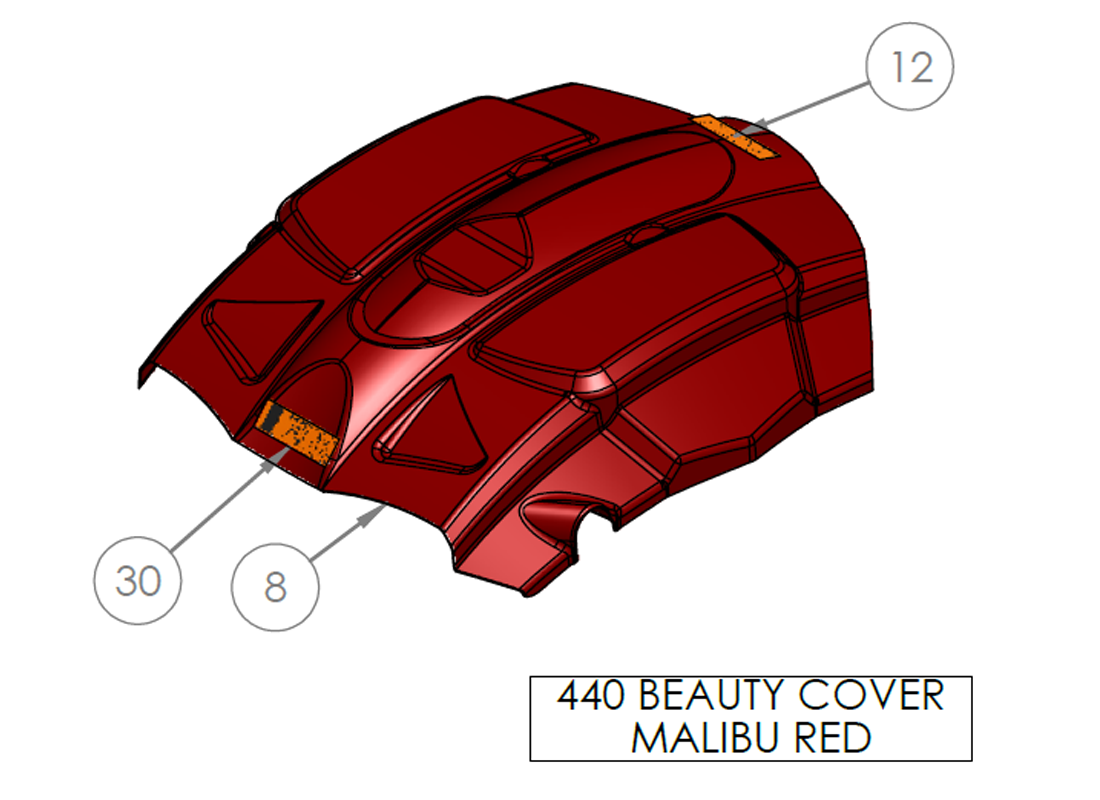 440 BEAUTY COVER MALIBU RED
