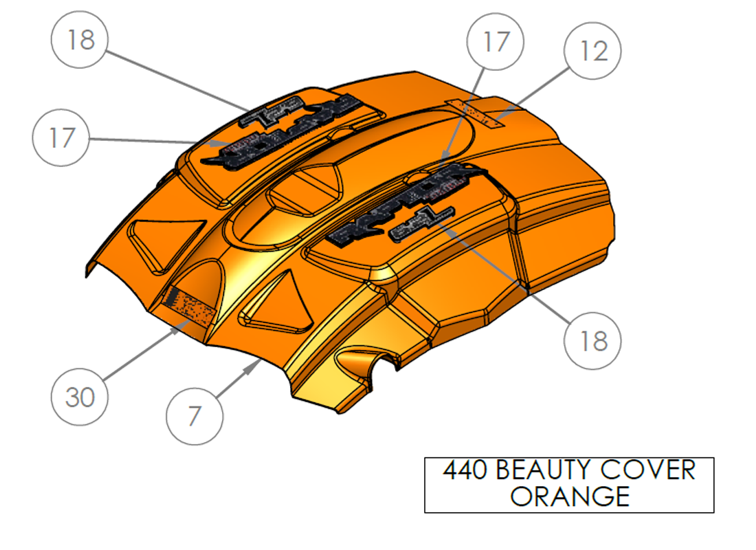 440 BEAUTY COVER ORANGE