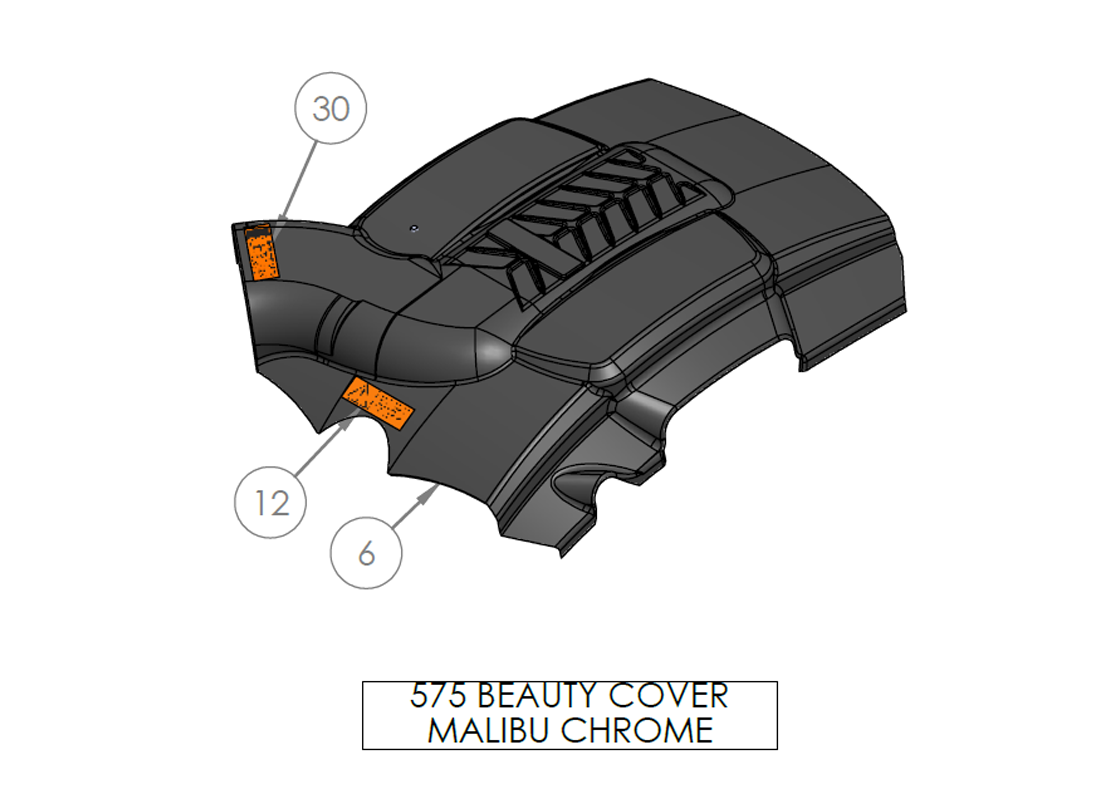 575 BEAUTY COVER MALIBU CHROME