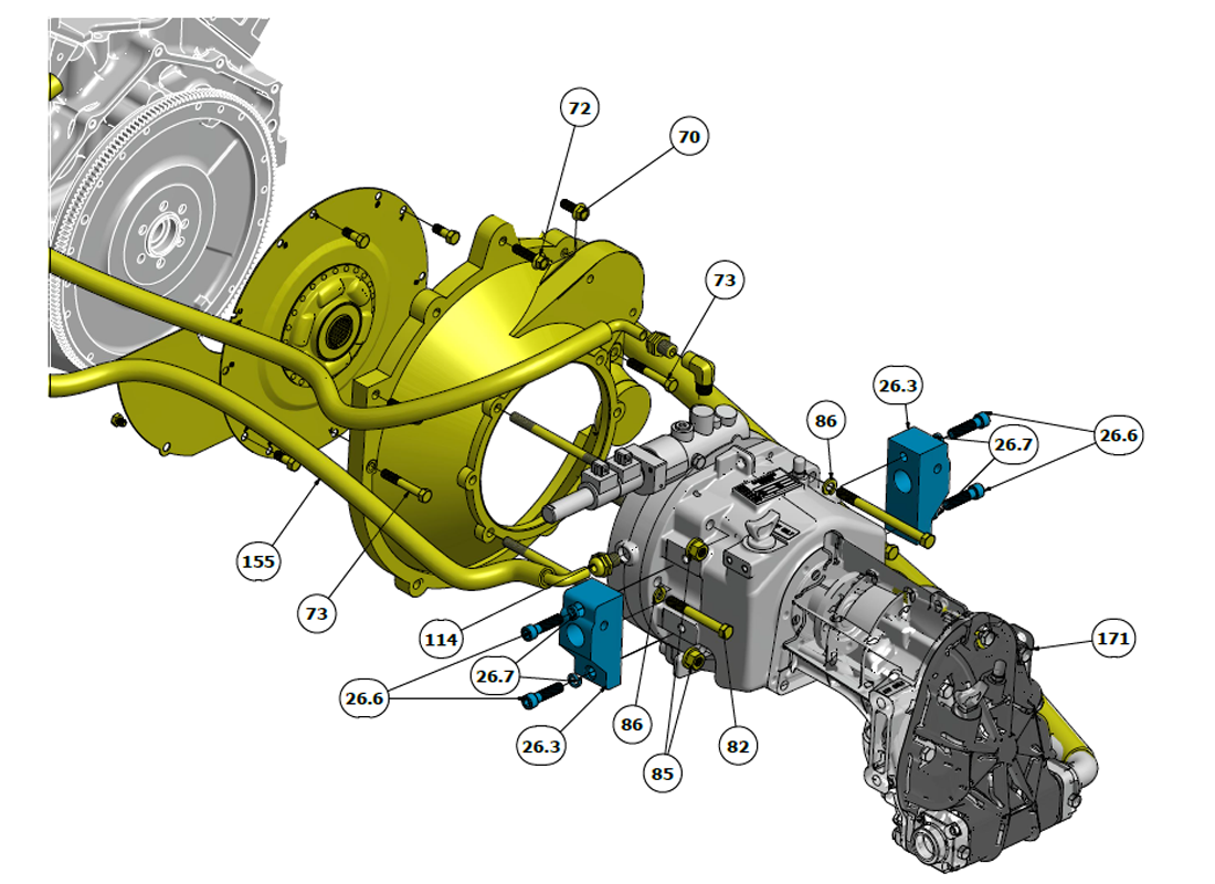 Transmission Assembly - Starboard View