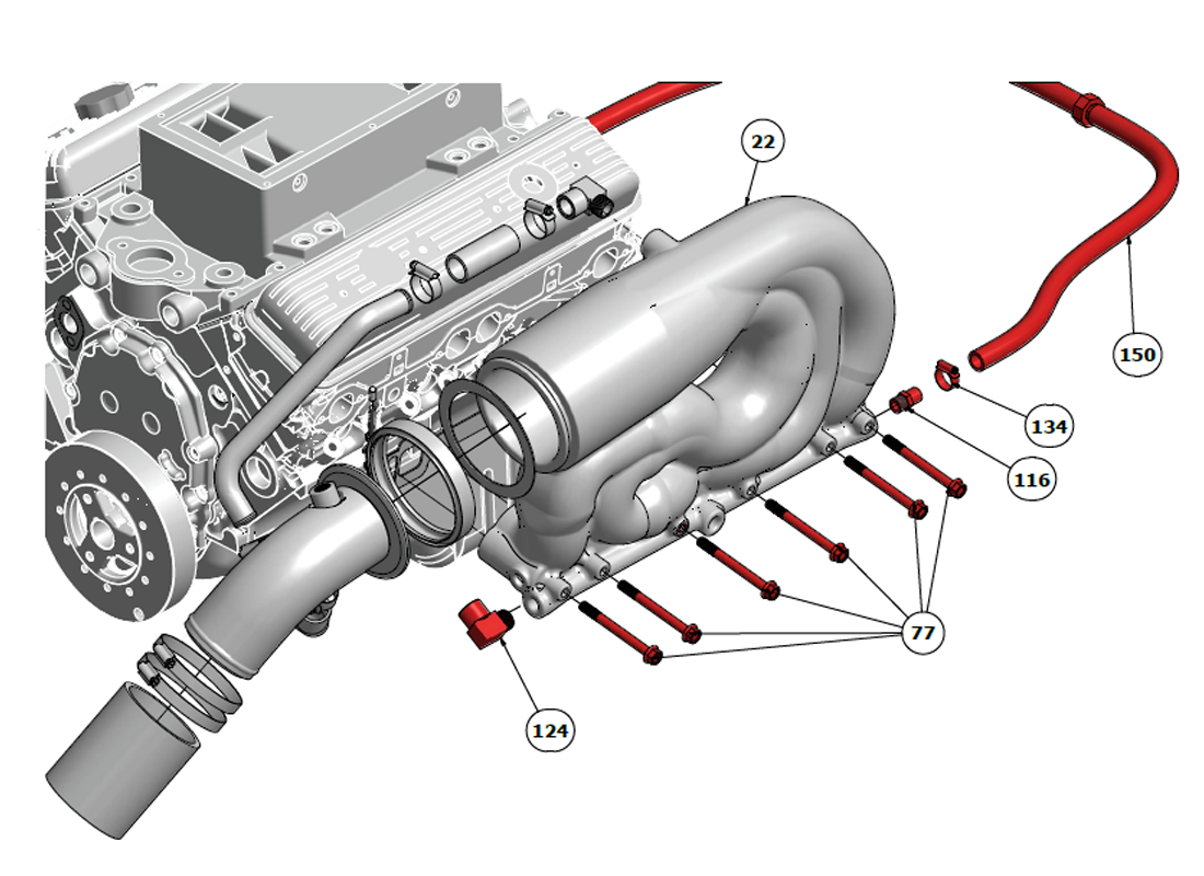 Exhaust Assembly - Starboard