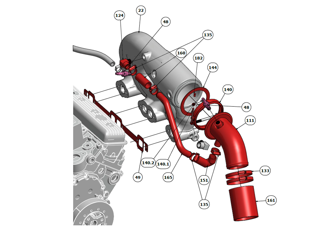 Exhaust Assembly - Stbd 2 - RevA