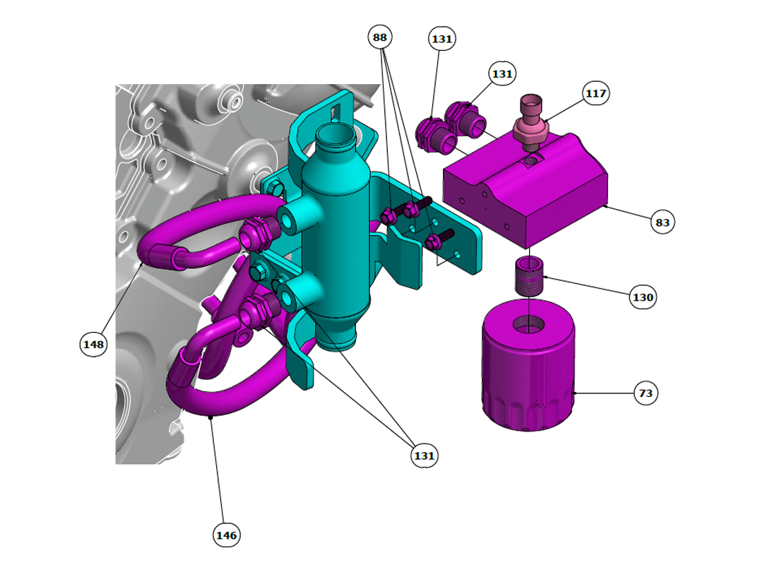 Oil Filter Relocator