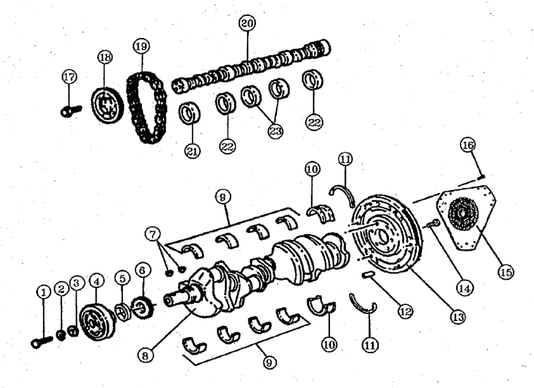 CRANKSHAFT - CAMSHAFT & RELATED PARTS