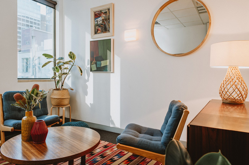 Interior of Inner Melbourne Clinical Psychology location in Melbourne CBD