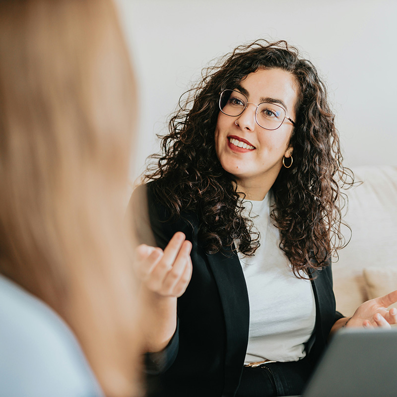 A psychodynamic therapist working with a client after they have taken a break from therapy