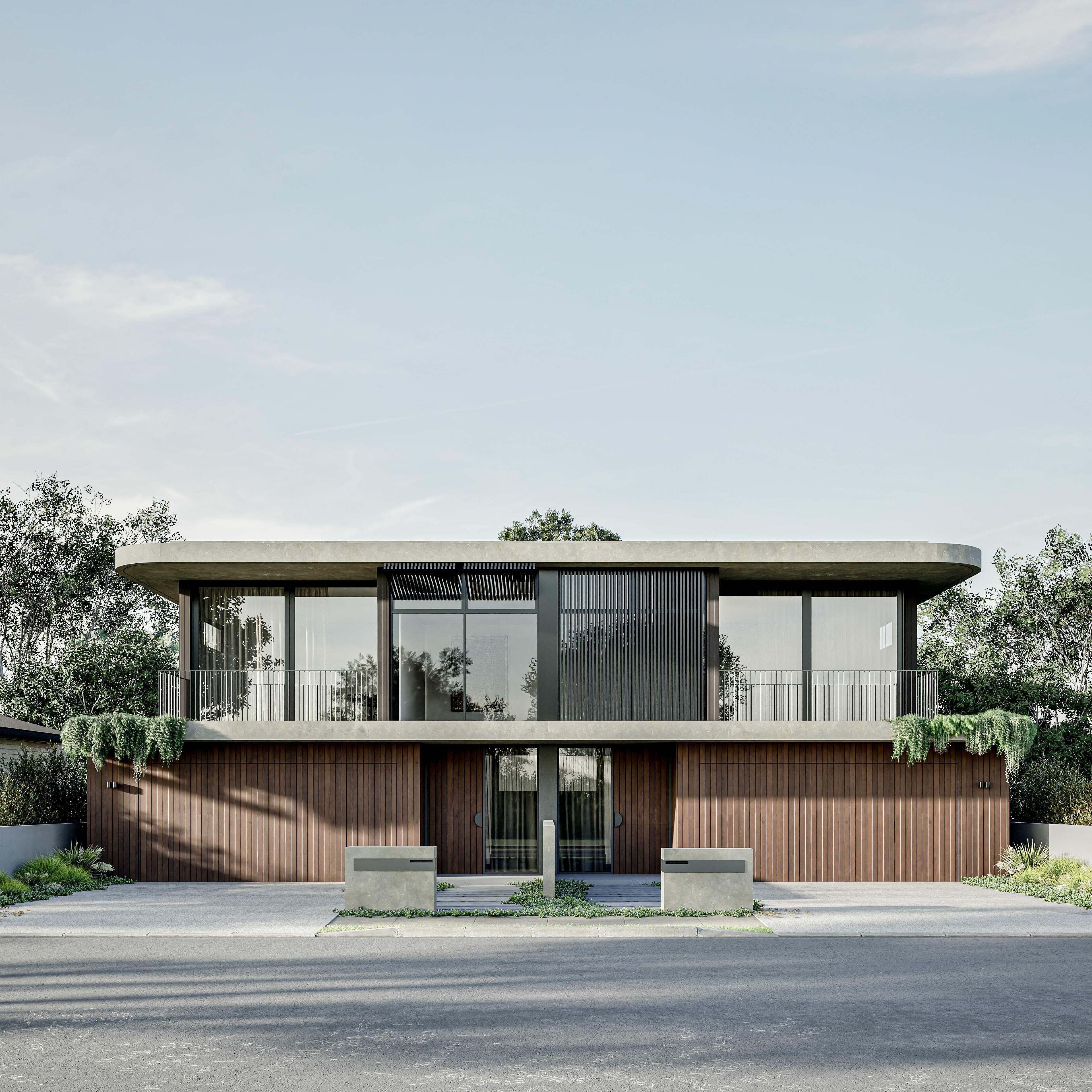 IP Duplex Design 3 Elevation Square LR