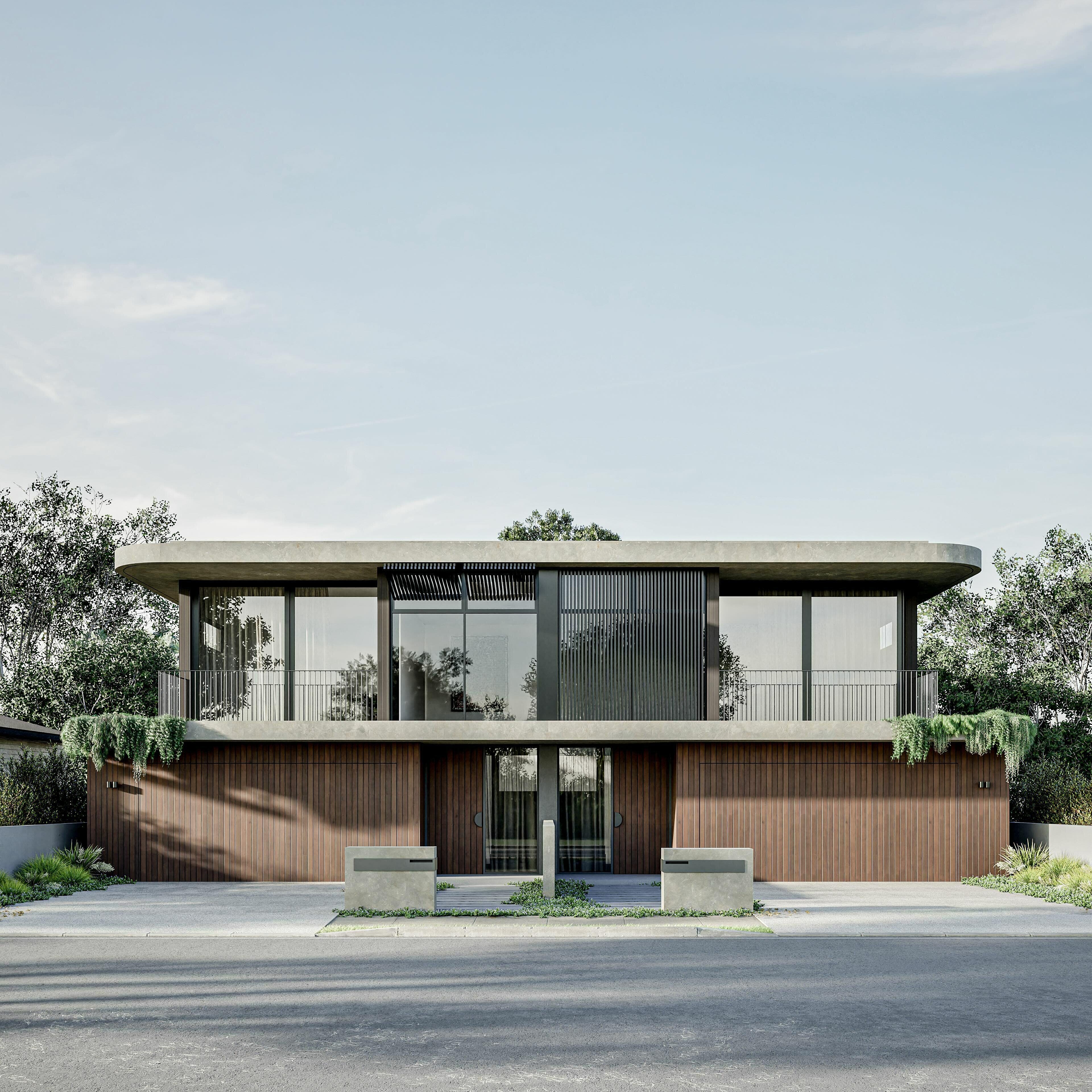 IP Duplex Design 3 Elevation Square LR