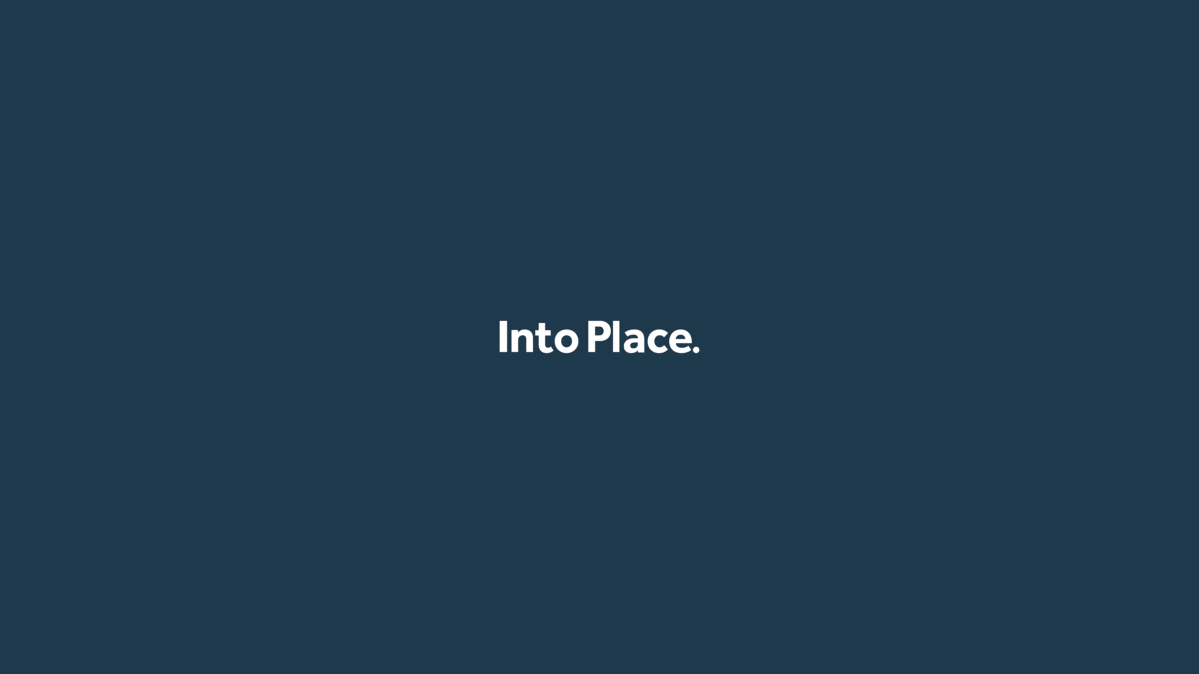 Into Place Placeholder Blue