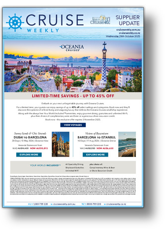 Oceania Cruises limited-time savings - up to 45% off