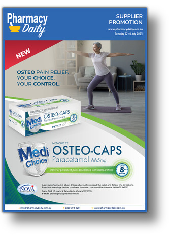 NEW MediChoice OSTEO-CAPS (Paracetamol 665mg) - for osteoarthritis pain relief