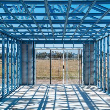 Steel frame 11 web tile