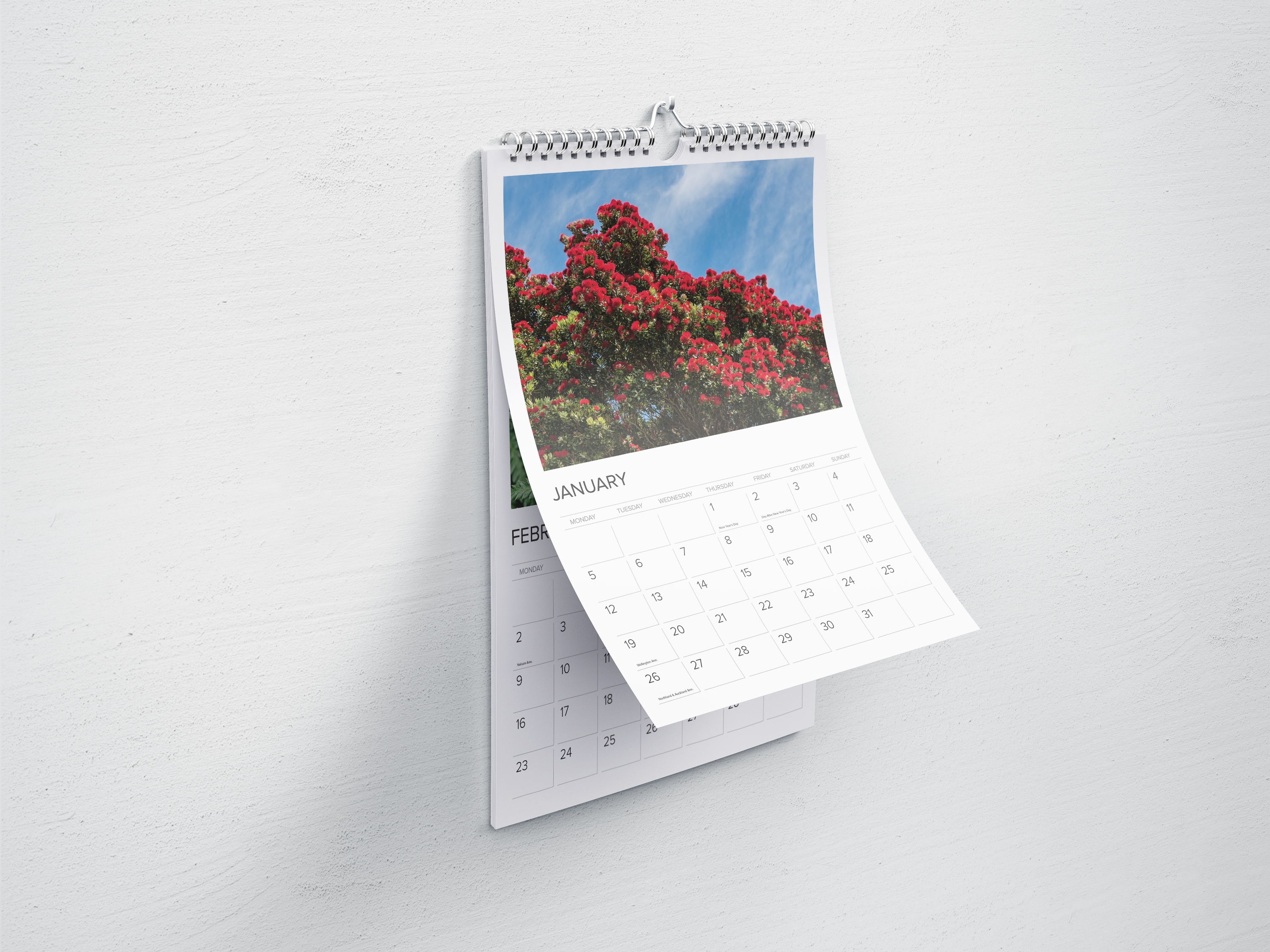 A3 wire bound calendar