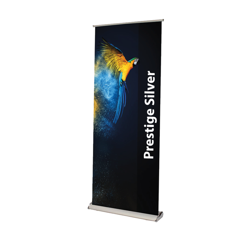 Pull up banner prestige silver