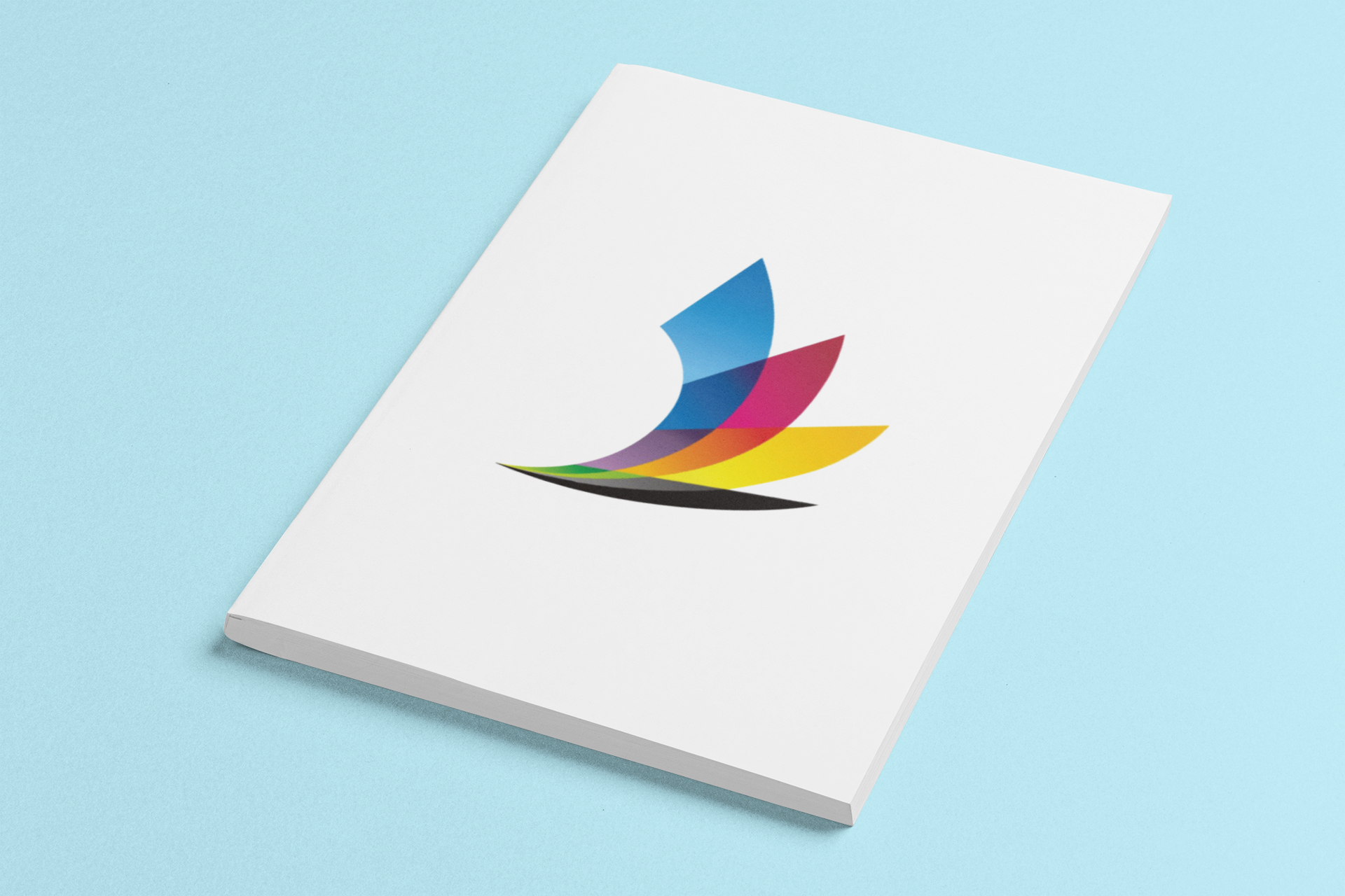 Minimal mockup of a paperback book placed on a customizable surface 33651
