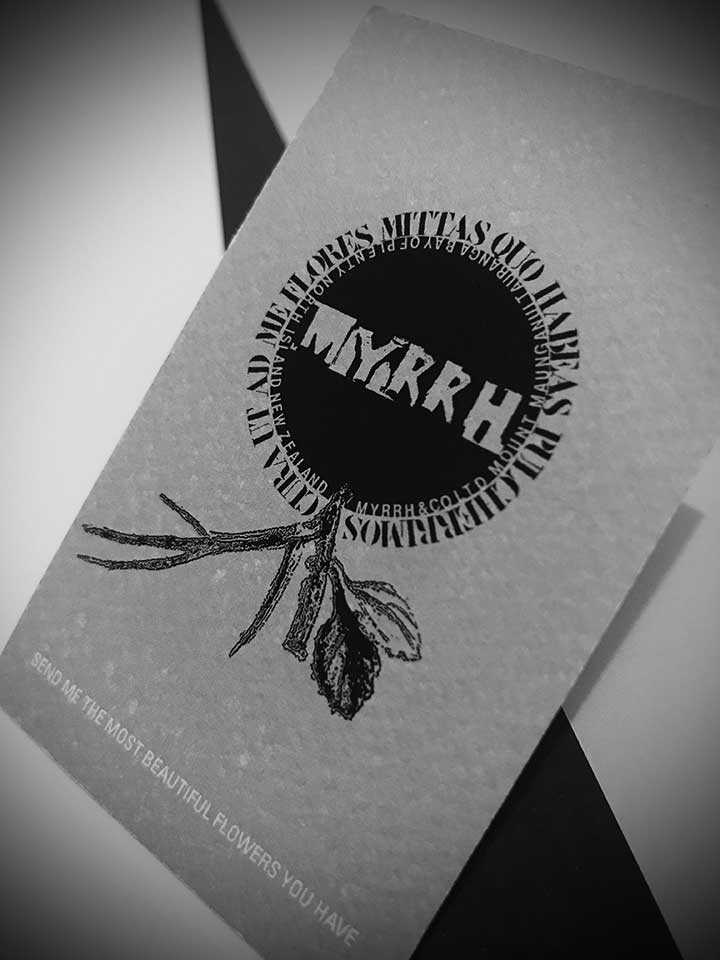 Textured business card GRY