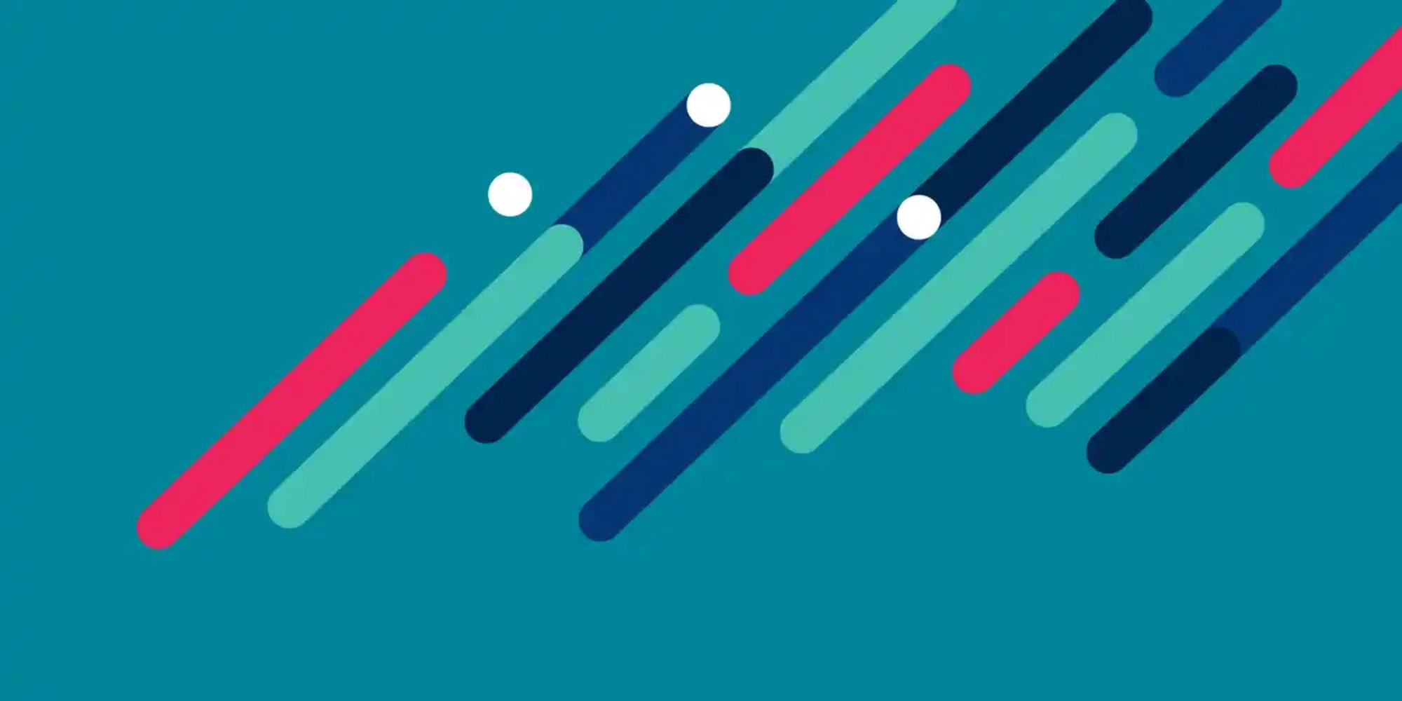 School years online workshop with The Social Deck banner. The banner consists of a teal coloured background with thick lines going across the banner in the colours red, aqua, blue, and navy.