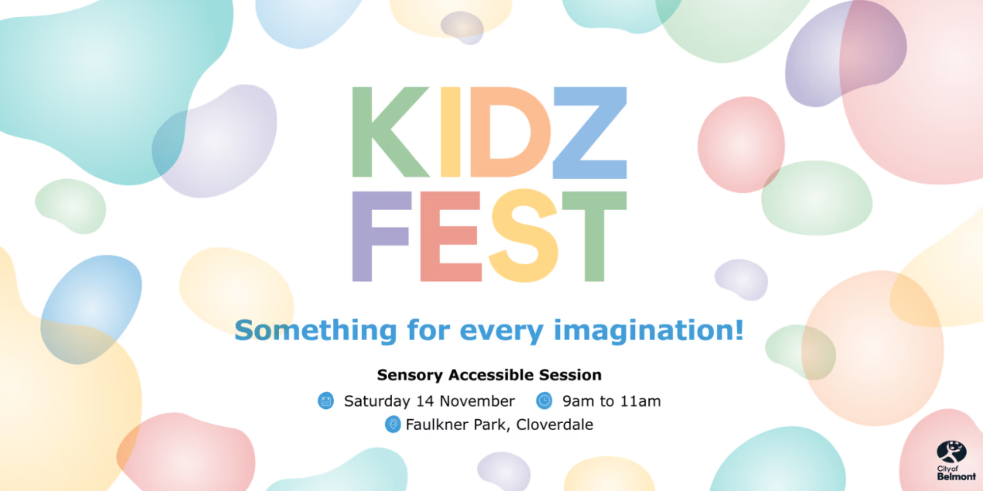 Kidz Fest Sensory Accessible Session Saturday 14 November 9am to 11am Faulkner Park, Cloverdale