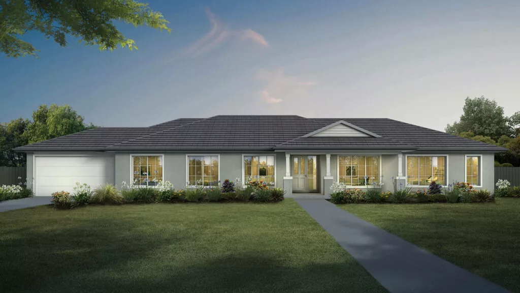 Ranch portsea facade kingsbridge homes