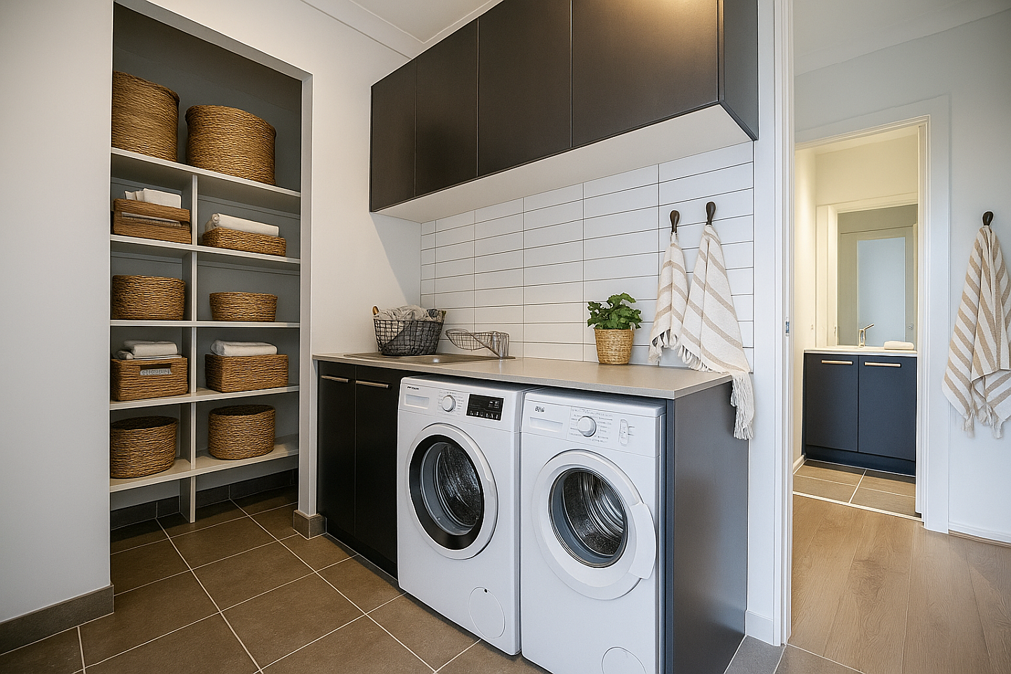 Modern Farmhouse Laundry and Pantry