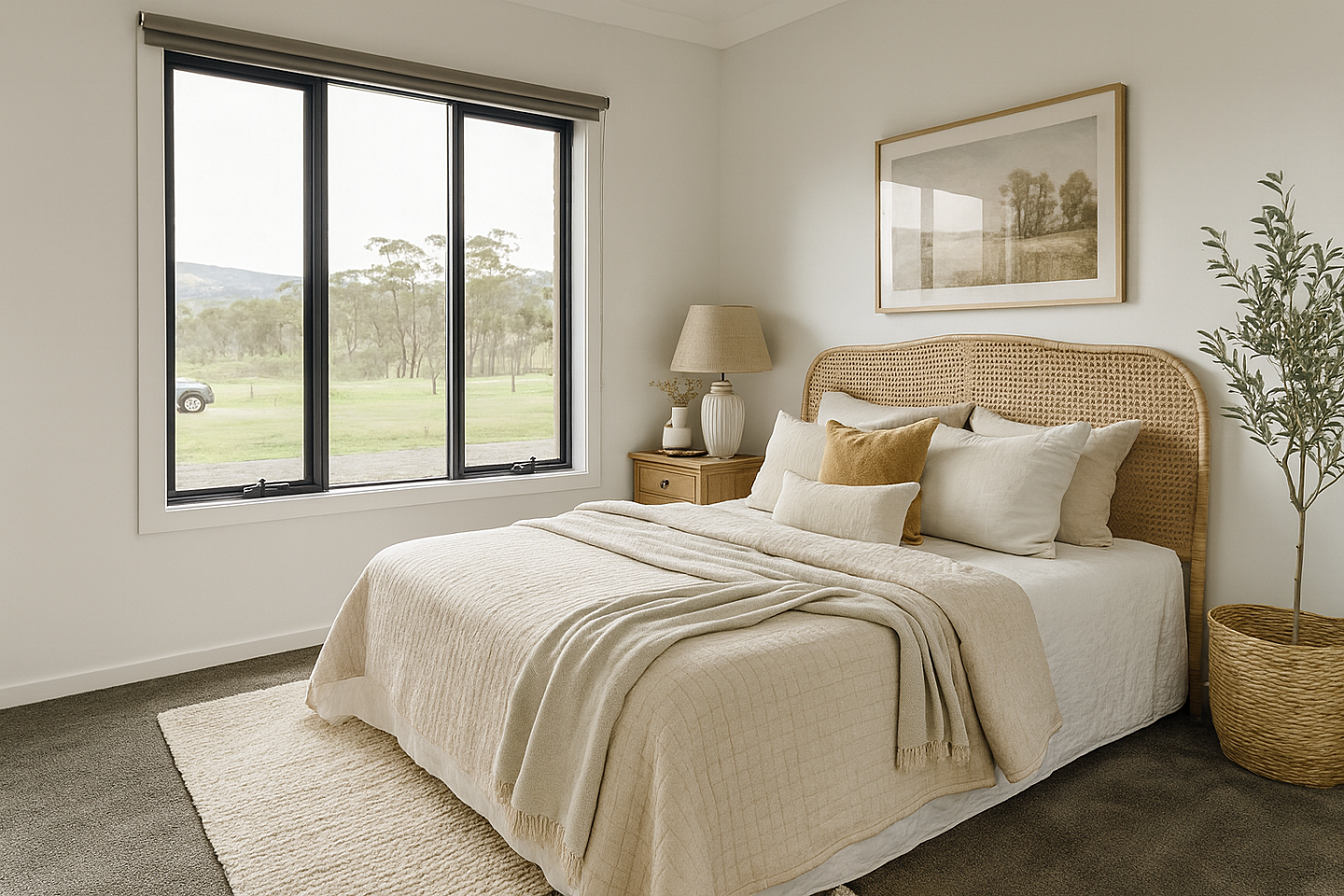 Serene Bedroom with Natural Light