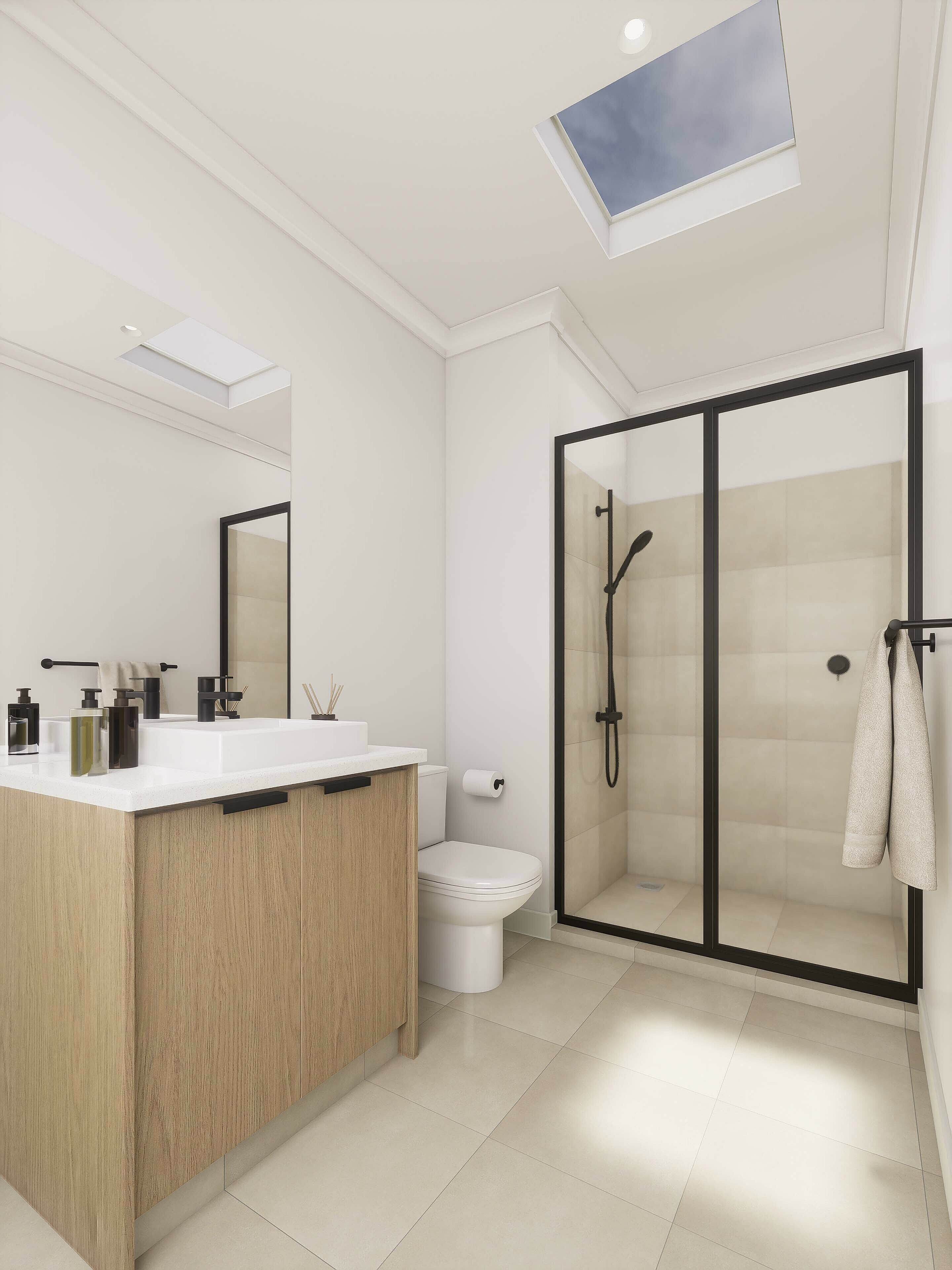 TH Bathroom Render Fawn Luxury
