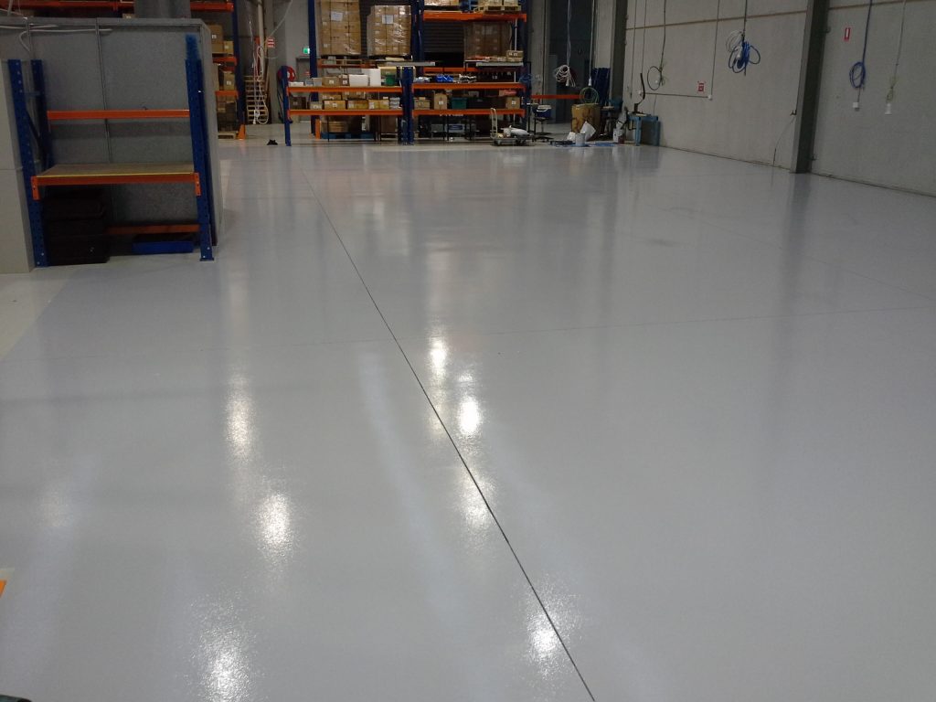 Epoxy Flooring in warehouse 