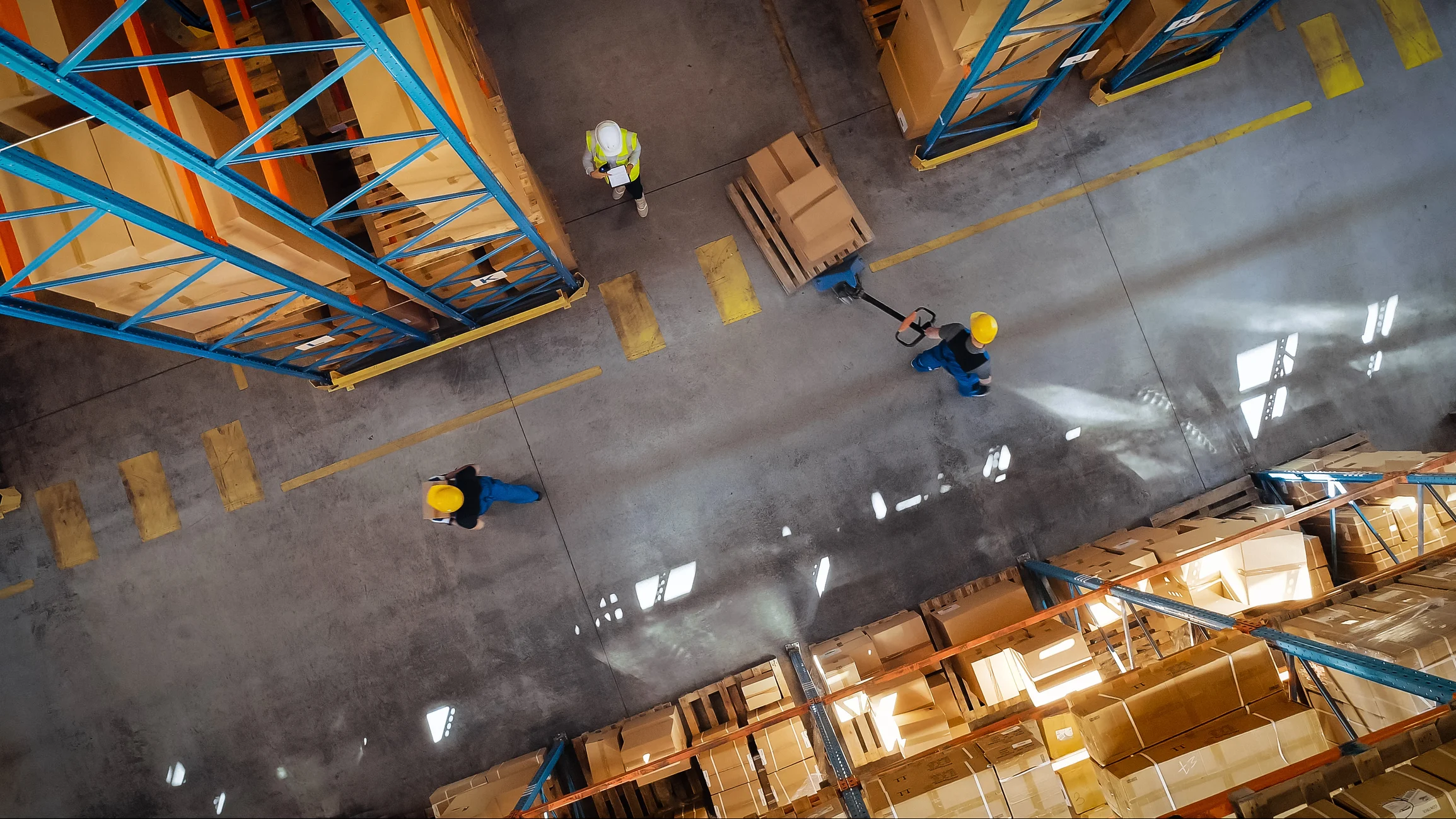 Warehouse traffic markings
