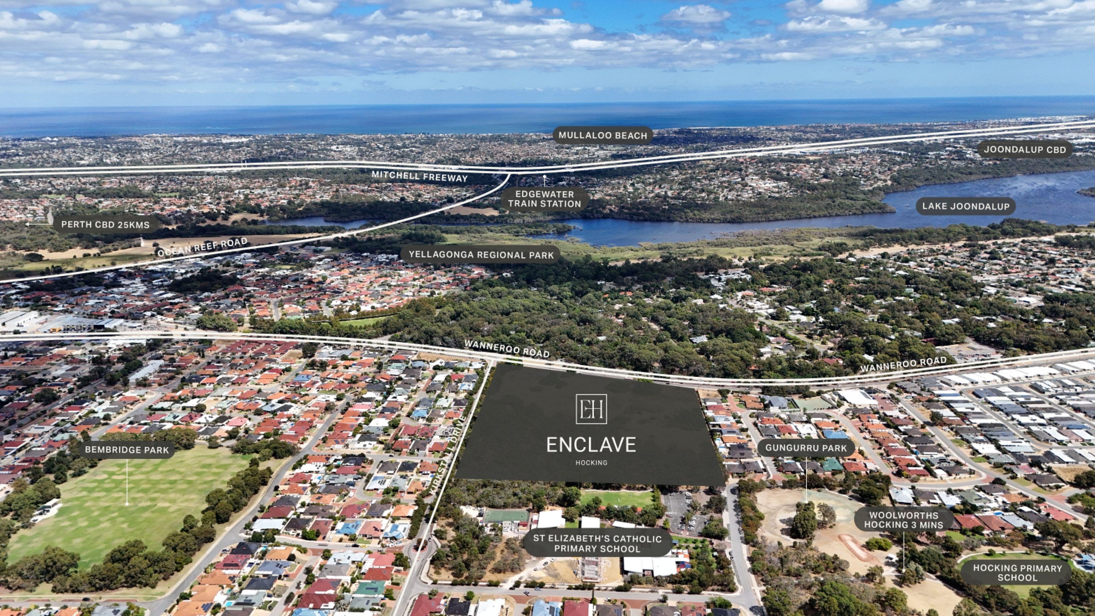 Land Group WA Enclave Hocking Aerial Map
