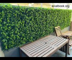 Create a Privacy Screen with Stunning Fake Living Wall