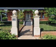 Elegant Gate Posts with Built-In Letterboxes – Made to Last!