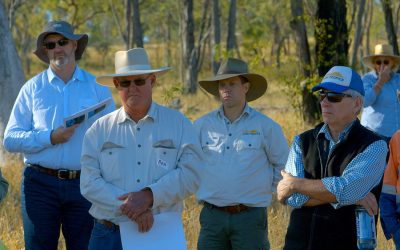 From left, Mark Hickman, DAF, LDC project panel member Bob Harris, LDC project manager Georg Wandrag, NQ Dry Tropics CEO and LDC project director Scott Crawford.