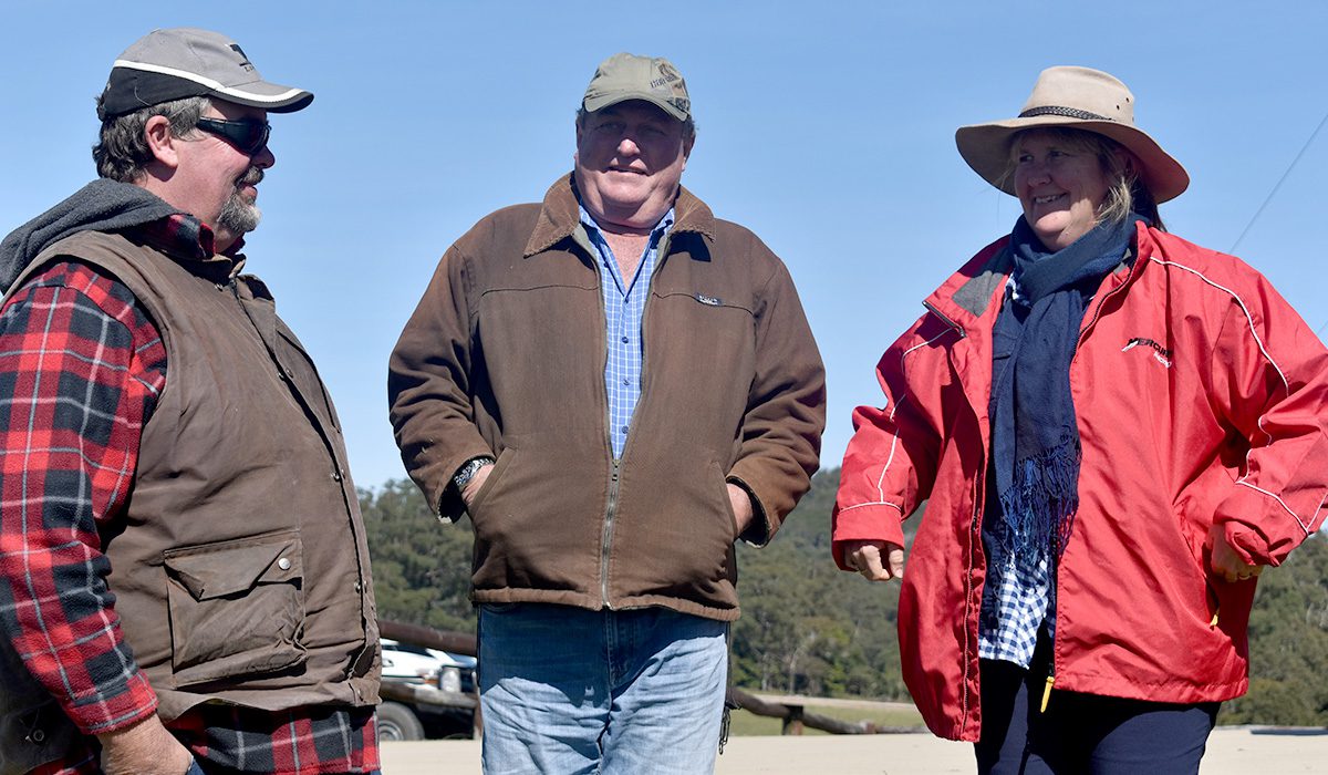 Kell Tennent, Paul Tippett and Mandy Tennent.