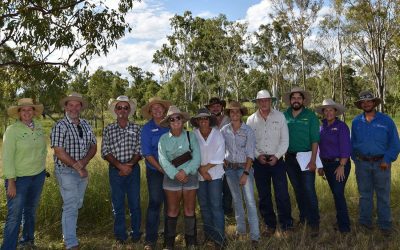 Some of the field day participants, pictured from left, NQ Dry Tropics' Linda Anderson, guest speaker ecologist and botanist Dr Greg Calvert, Mt Pleasant landholder Jamie Gordon, NQ Dry Tropics' Adrienne Hall, Joan Gordon, Mt Pleasant landholder Garlone Moulin, NQ Dry Tropics' Brad Martin, Sheridan Callcott, Mark O'Connor, Joe O'Reagain, and Liam Tapiolas, of Tondara.