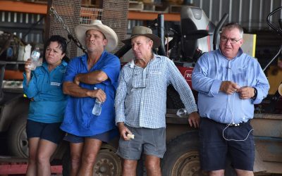 Wendy Grant, John Grant, Stanley Fordham and Gerard Dogao (Sales Agronomist Central and Northern Queensland PGG Wrightson Seeds).