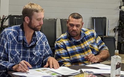 Gerard Ellrot and Norman Johnson, of Urannah Station