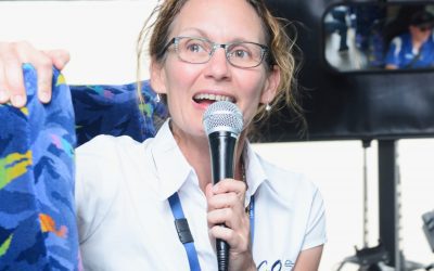 Jane Waterhouse, Senior Scientist, C20 Consulting speaks during the bus tour.