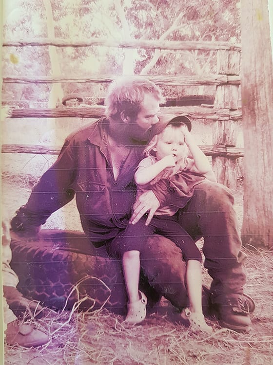 Having a rest with Daddy