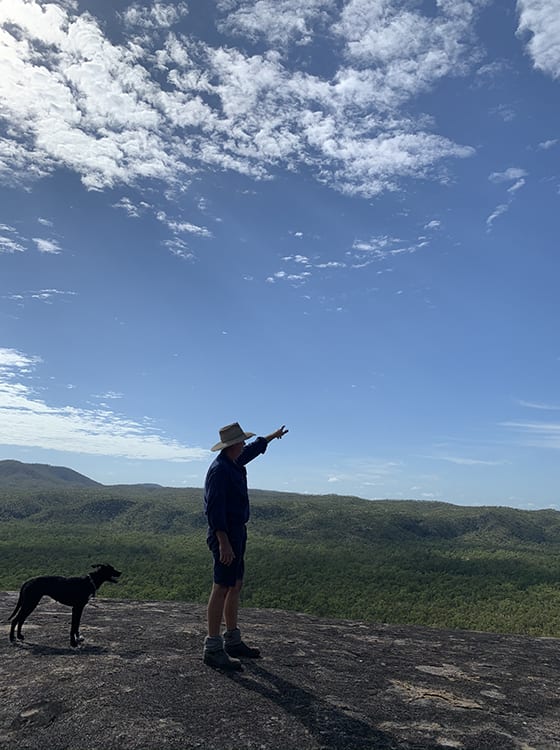 Man and his dog