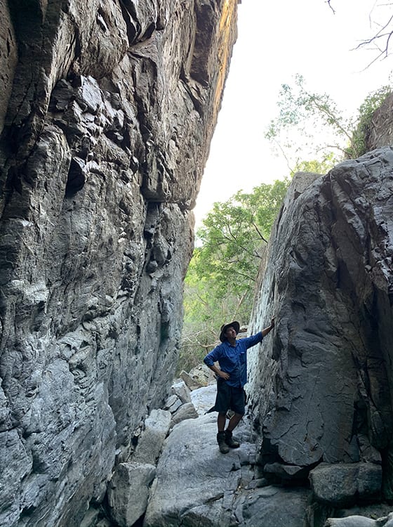 The rocks built upon me