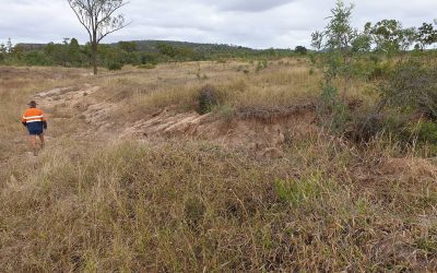 A site inspection at Glenmore Station was focused on looking at options to encourage infiltration and storage of water.