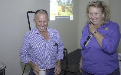Steve Norman, Aberdeen Station and NQ Dry Tropics Grazing Field Officer Adrienne Hall.