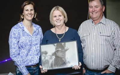 Jocelyn Omand, pictured centre, won the People's Choice award with this cracking shot. It was also runner up in the 'our people' section for the professional photographer category. She is pictured with LDC MERI officer Barb Colls and LDC project panel member and grazier Dan Kenny, of Dartmoor, who officiated the award ceremony.