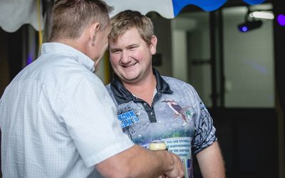 Shane Webcke with Derek Young, Shannonvale.